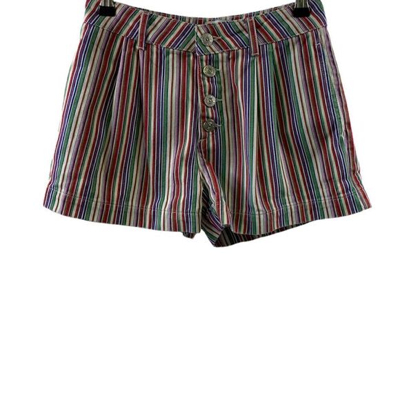 BDG Multicolor Striped Denim Shorts Size 2 - Picture 1 of 9